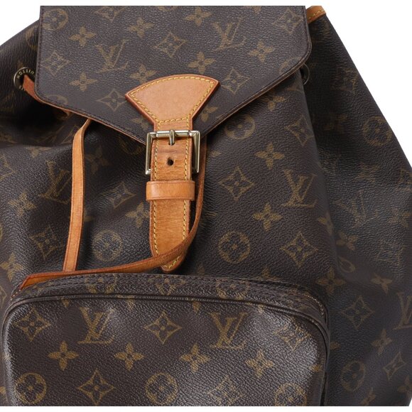 Louis Vuitton Montsouris GM Monogram Backpack M51135 Brown Canvas - Picture 3 of 11
